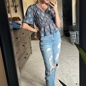 Super Cute Semi-sheer Blouse